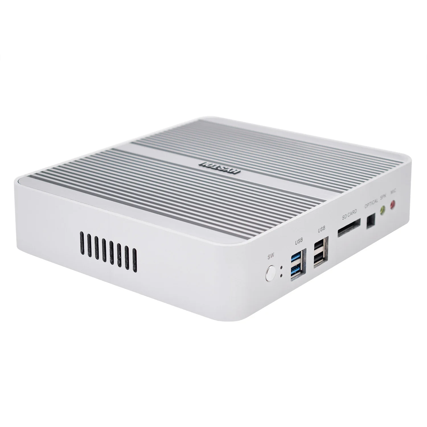 
HYSTOU Desktop Mini PC Core i5 Mini Desktop 256G SSD Fanless PC Barebone Micro Computer Hardware with SD Card 