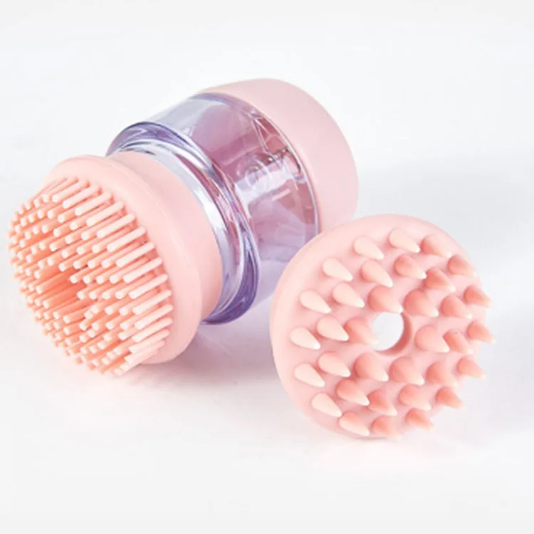 

Wholesale Hair Scalp Massage Shower Women Men Pet Wet Dry Shampoo Silicone Rubber Hair Brush, Pink,green