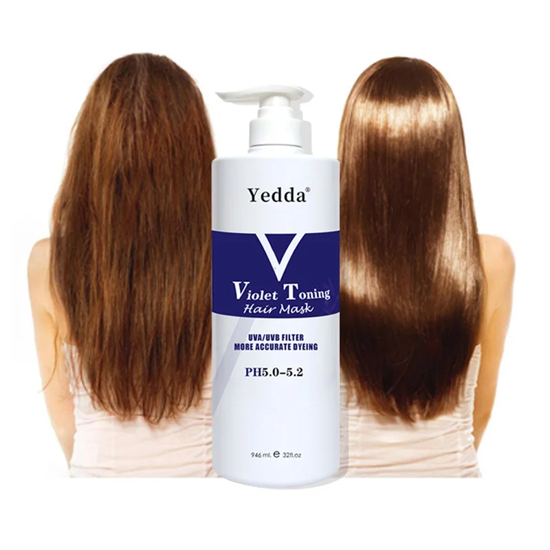 

Top salon quality care purple hair mask for repair damaged hair and smooth