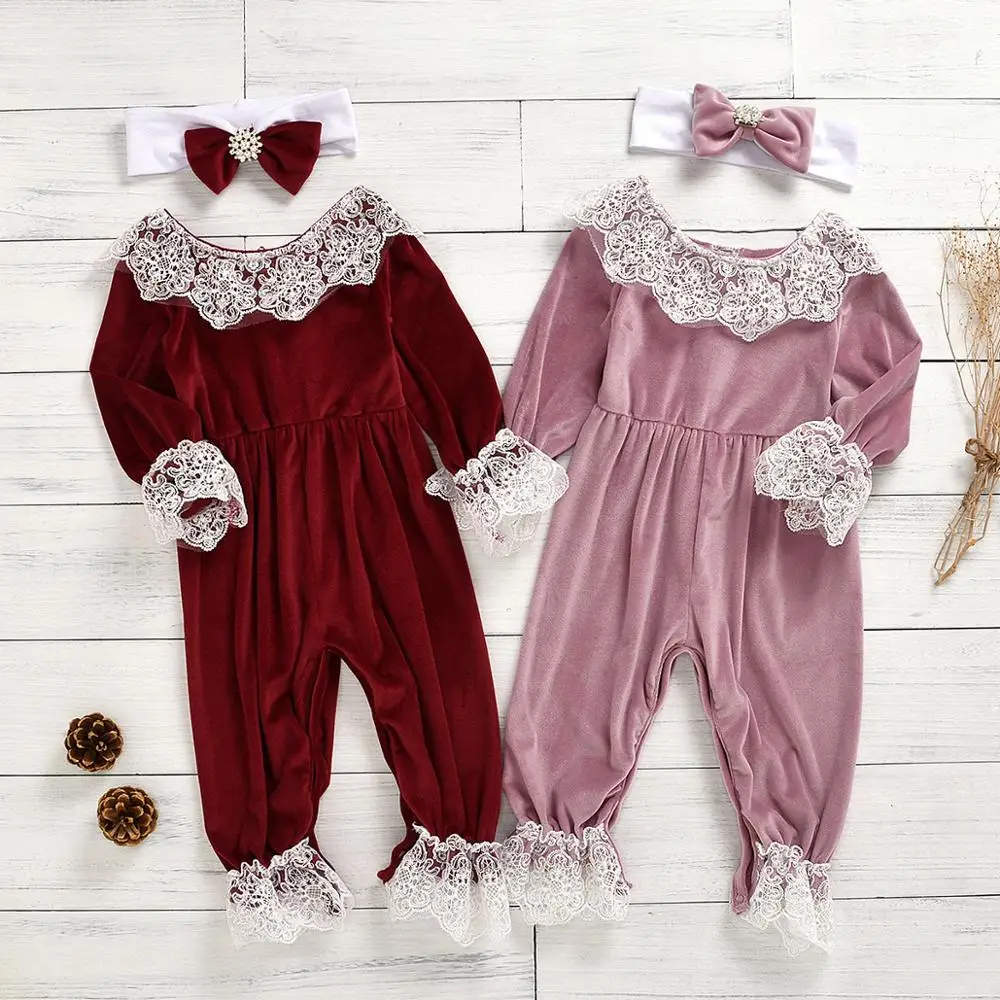 

wholesale Newborn Baby Girl Lace Romper Bodysuit Costumes