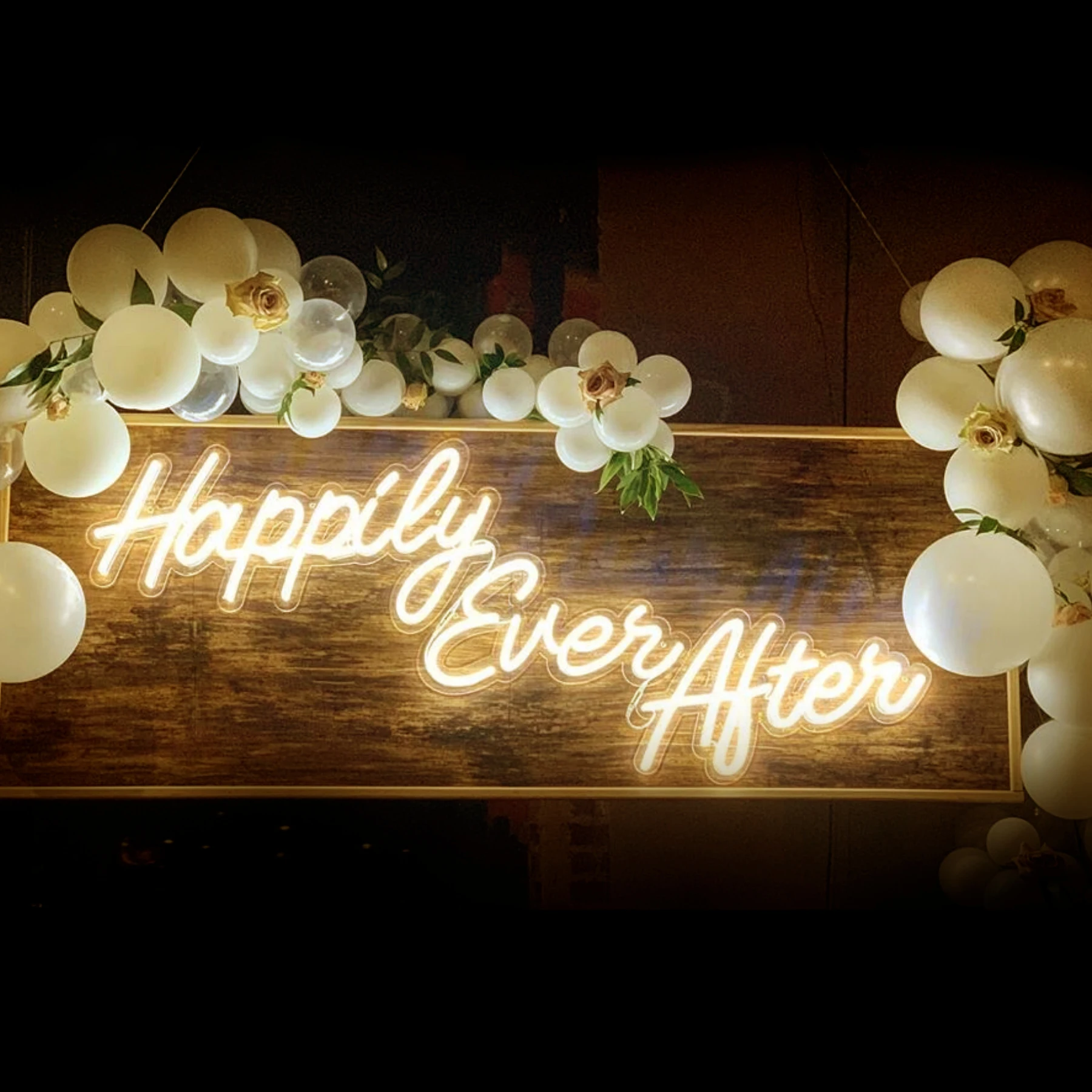 

Happily ever after Free Shipping neon sign 75cm free design custom birthday wedding party good price neon custom sign, Colorful