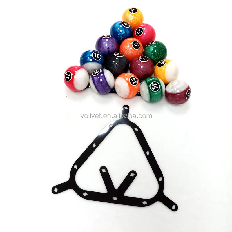 Latest Billiards Magical Ball Rack Sheets For 2 1/4" 8ball/9ball/10ball White/black 2colors