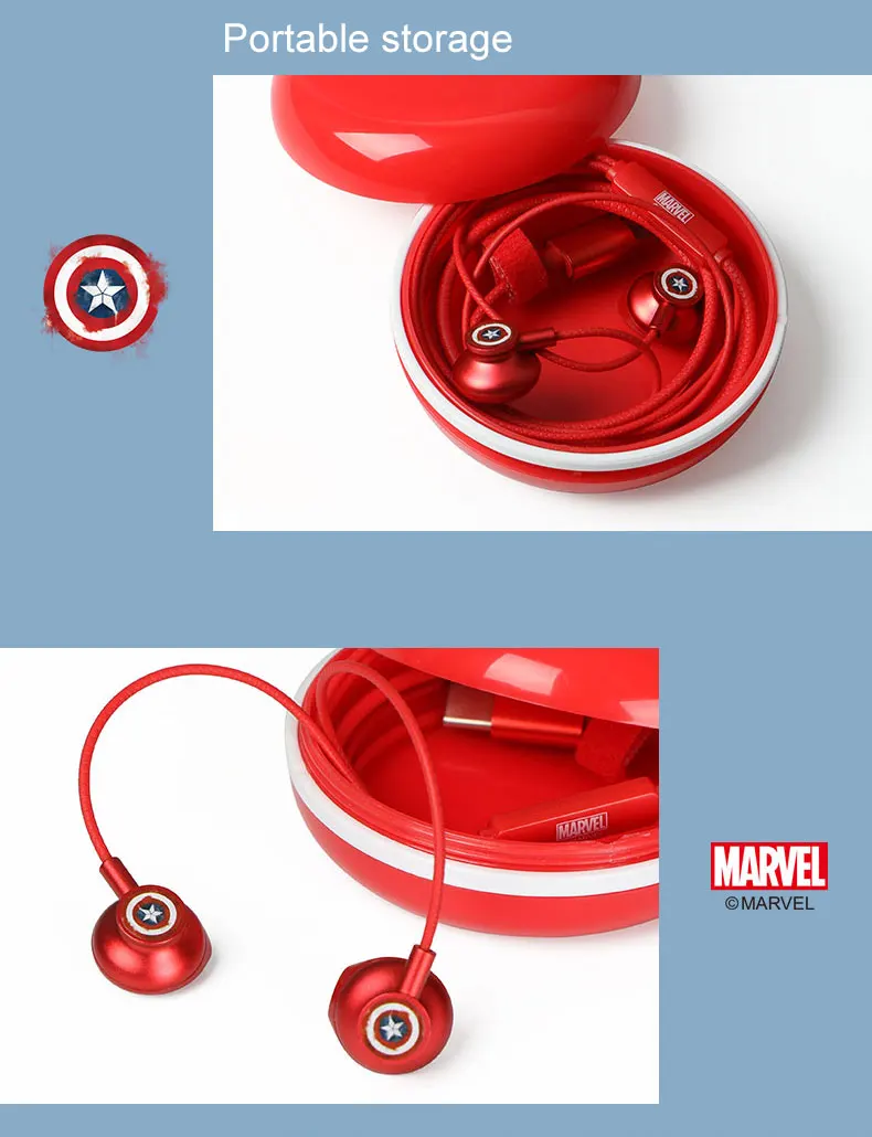 Marvel Certified Heroes Boat Wire Typec Earphones Free Sample 3.5mm