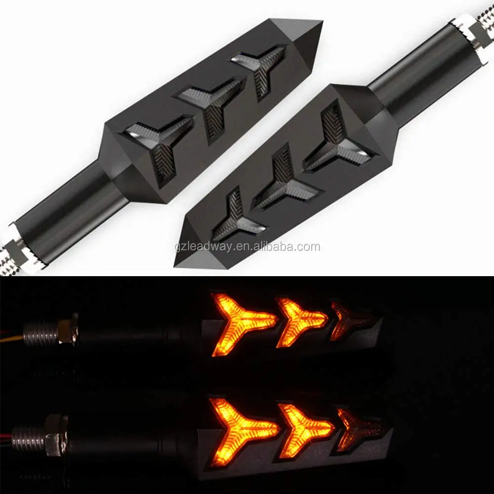 Motorcycle Lighting System Sequential Following Flasher Driving Turn