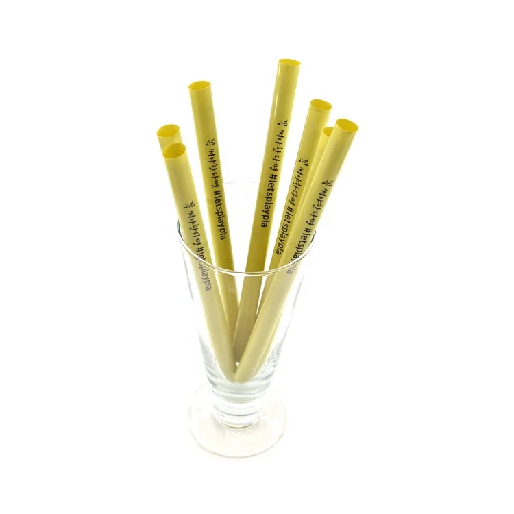 

Custom PLA bubble tea straws boba straw with logo printed new arrivals 2020, Original color or customized color