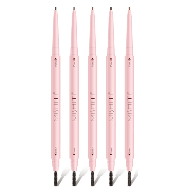 

Zhenhai retractable cosmetic Lovely eyebrow pencil double ended pink eyebrow pencil Fine pen and thick pen 2 in 1, 6 colors