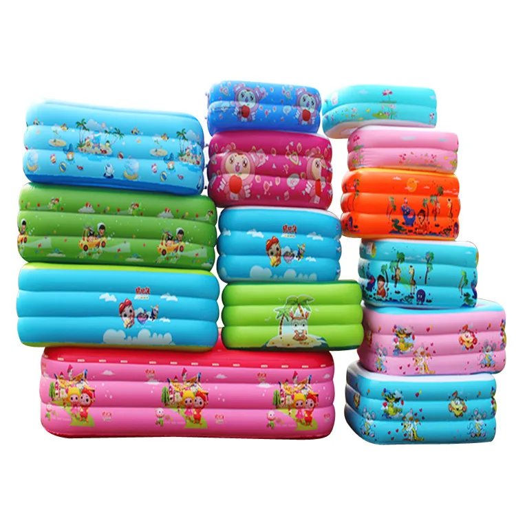 

Inflatable Swimming Pool Children Big Folding Outdoor Garden Indoor Adult Kids Plastic Pvc Inflatable Swimming Pool, Multicolor