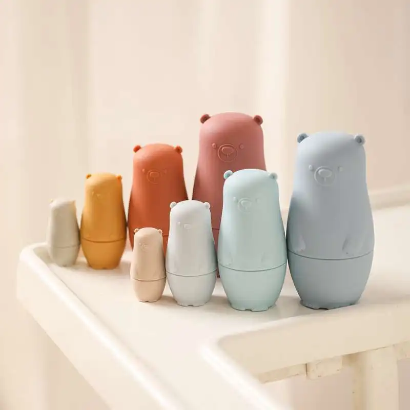 

Educational Silicone Nesting Doll Toys for Parents and Children Toys