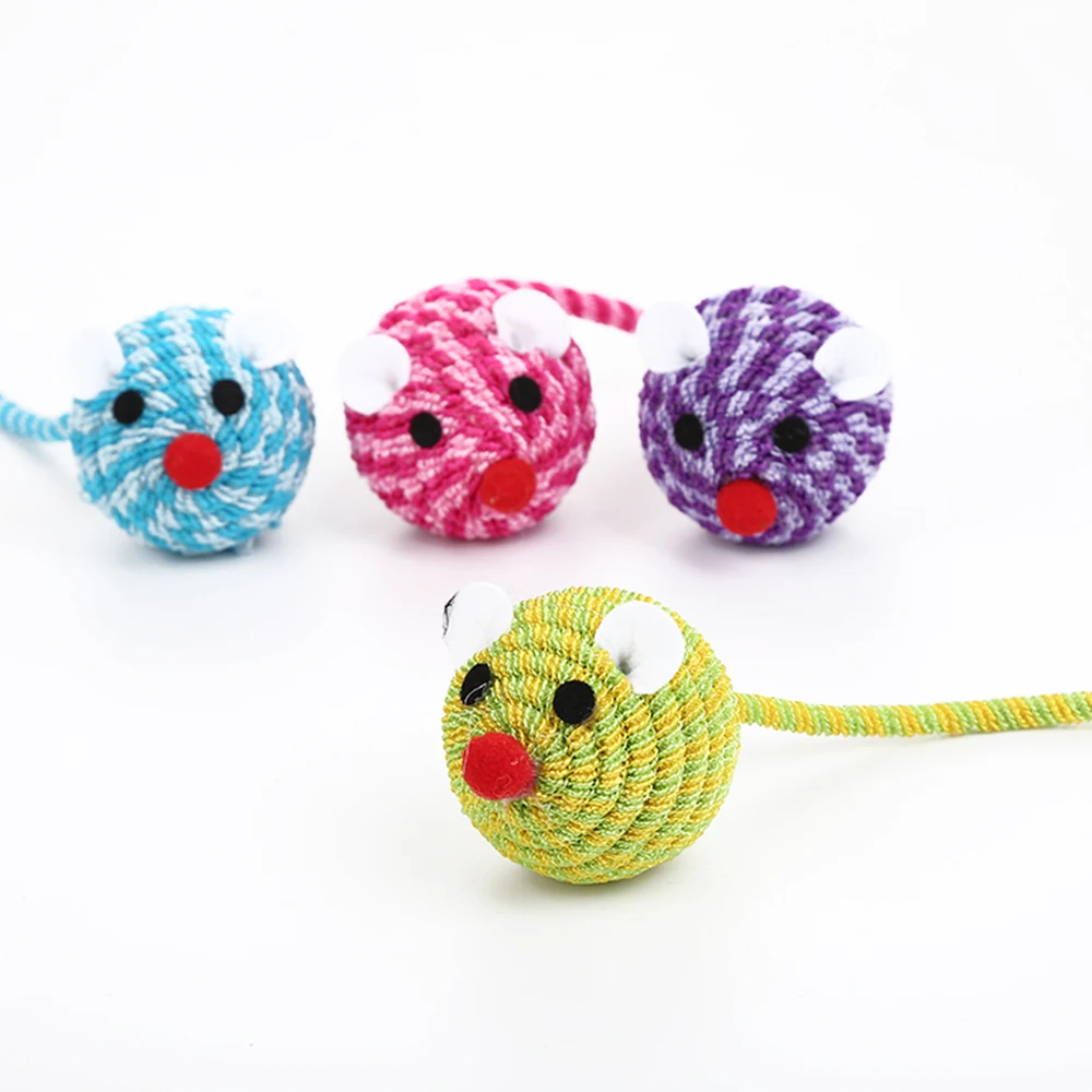 

Elastic cord mouse cat toy cute durable mouse-shaped cat toy cheap wholesale pet toy