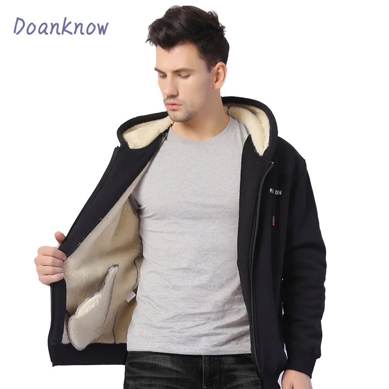 Jacket fleece Sweatshirt High Quality Men's Comfortable Warm fleece hoodie Sportswear top selling Solid Color Sportswear Jacket