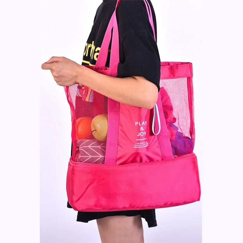 

Fashion Trendy Bags Women 2022 Ladies Shoulder Bag Women Luxury Transparent Mesh Shopping Bag, Natural color