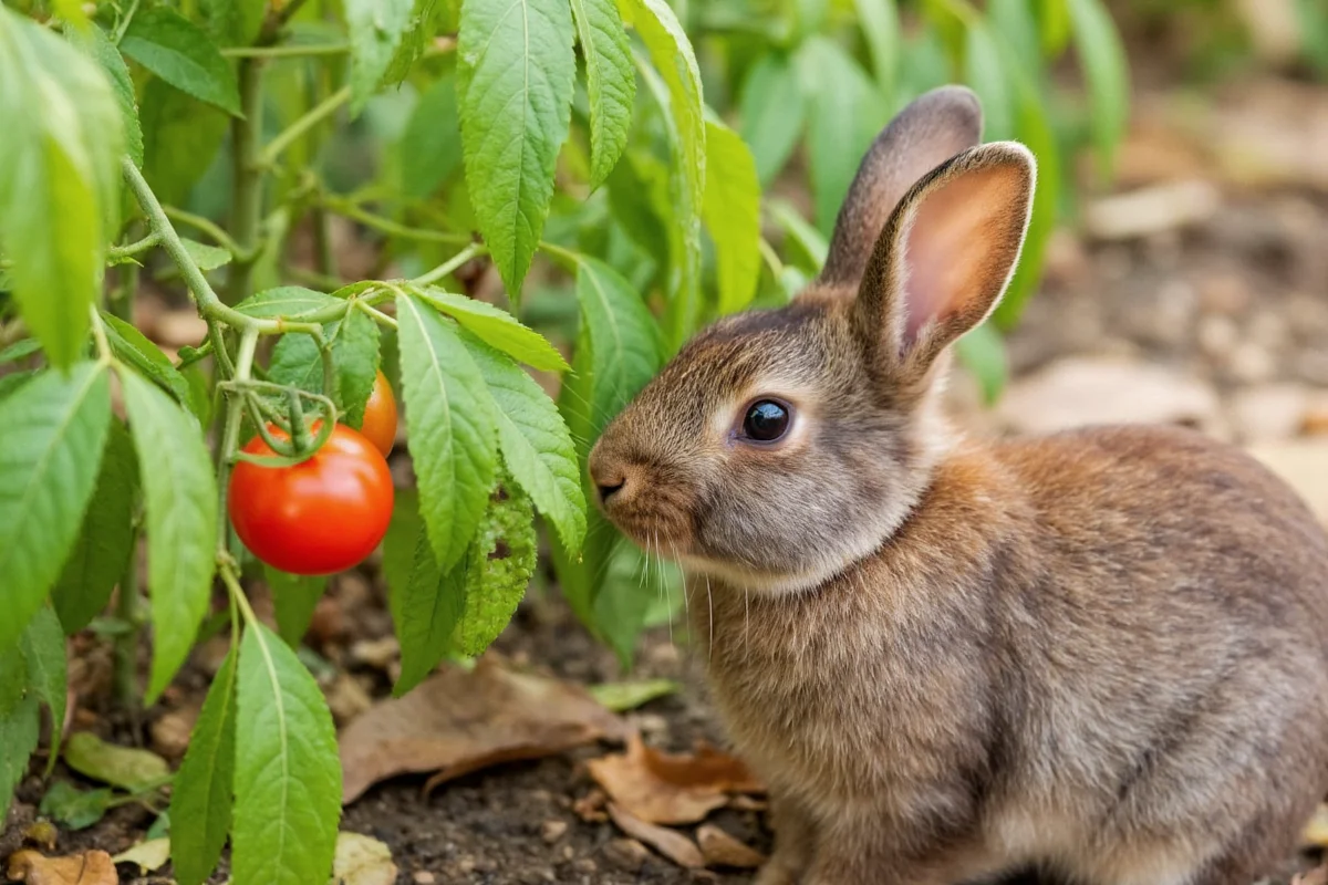 do bunnies eat tomato plants