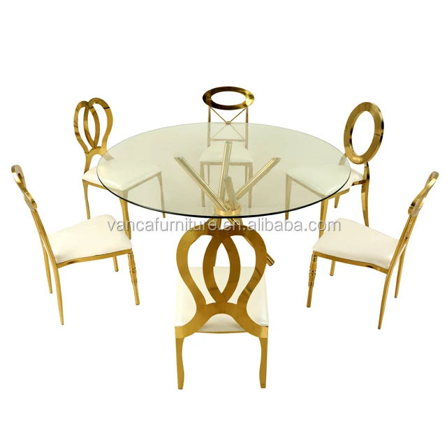 

modern gold wedding cake table high quality round wedding table, Many colors