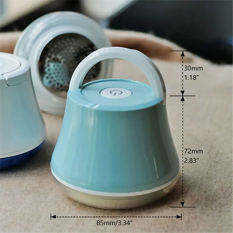 

FF172 USB Rechargeable Sweater Shaver Trimmer Clothes Fur Fuzz Cleaner Portable Fabric Shaver Lint Remover, White/blue/gray