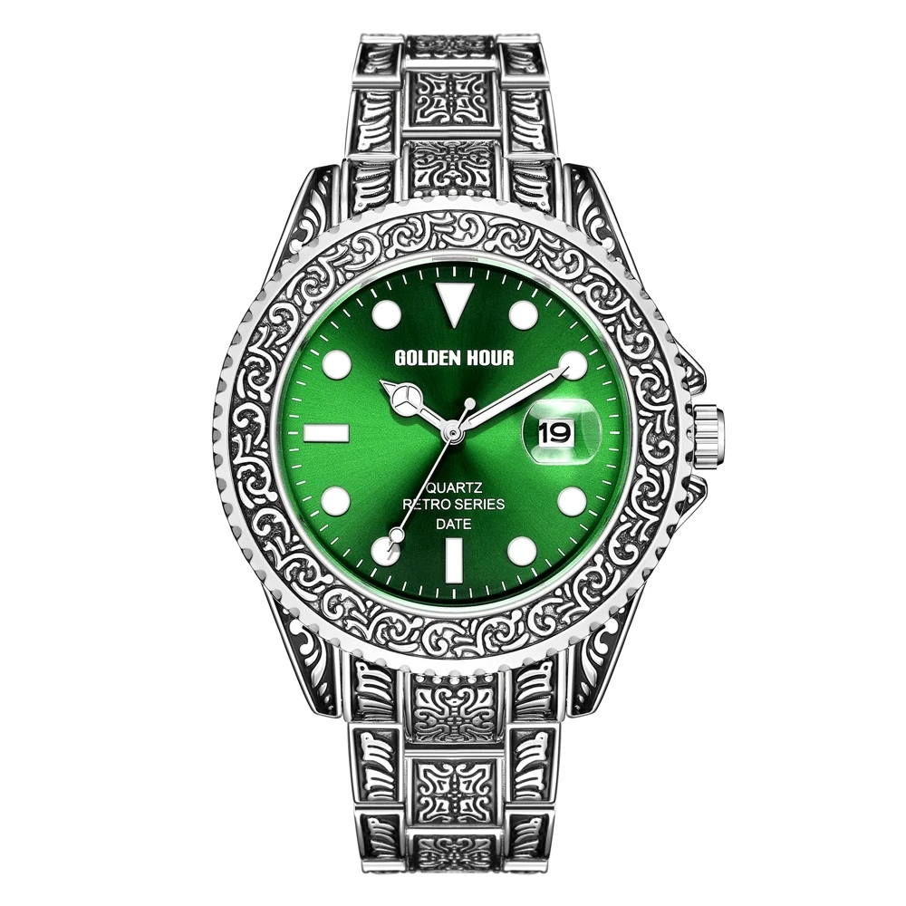 

GOLDENHOUR GH132 reloj busos juveniles de mujer fosil Stop Luminous Back Light Watch low price with high quality, 2color for choice