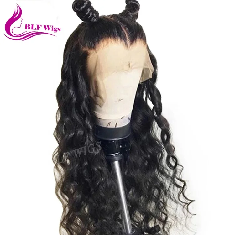 

Wholesale Peruvian Human Hair Natural Hairline Free Part Pre Plucked 13*4 Kinky Curly Lace Front Wig