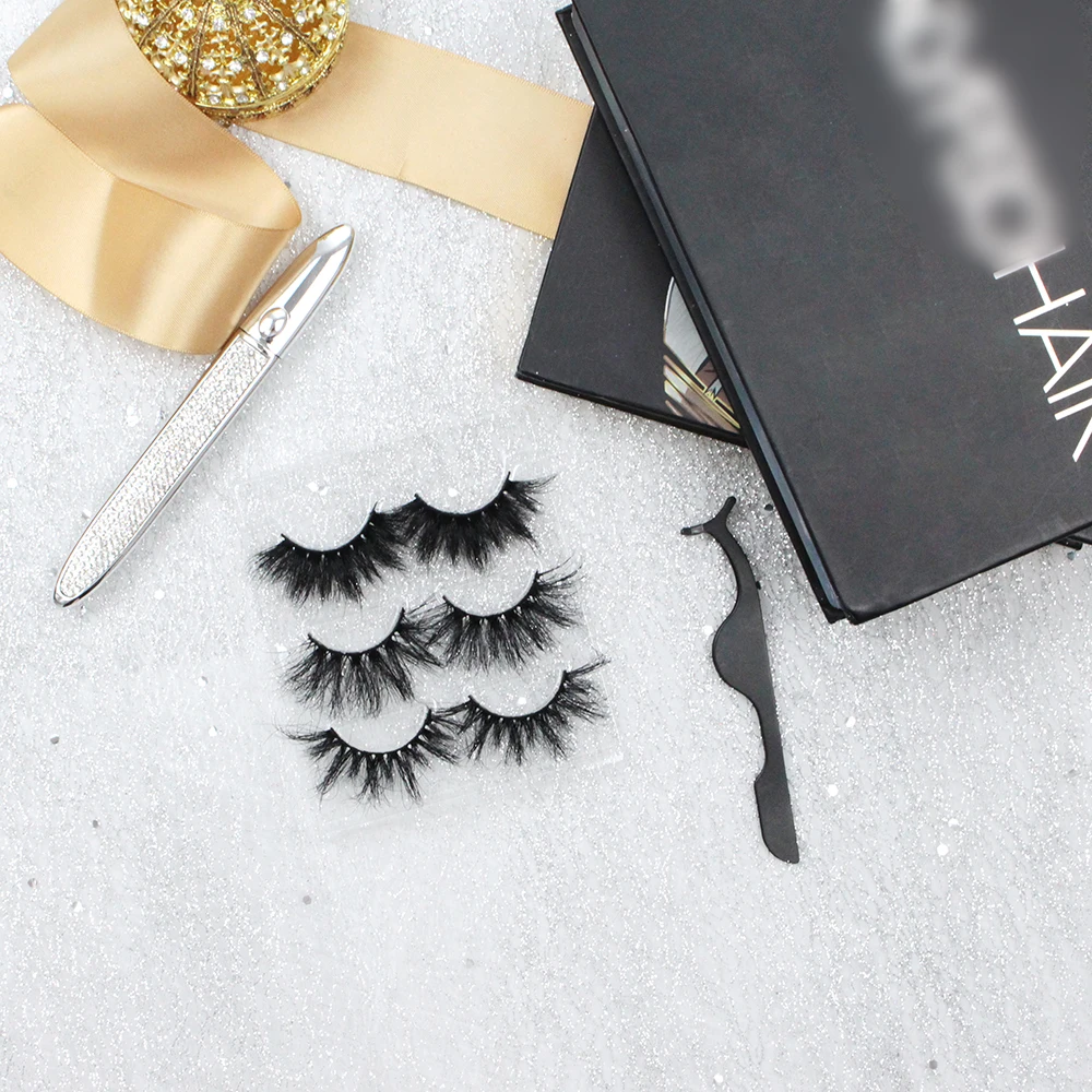 

Free Sample Custom Eyelash Box For Mink Lashes Private Label Lashes With Applicators Packaging