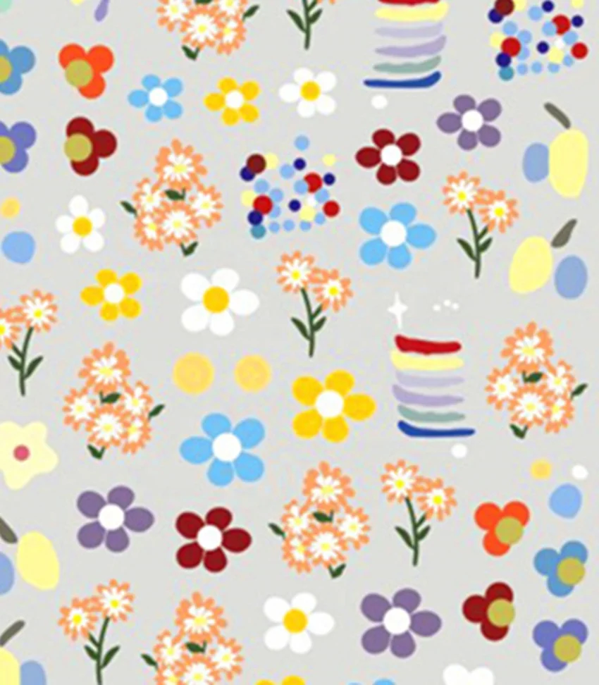 

Cute Flower Fashion Nail Sticker Contrast Decal Nail Stickers, Picture