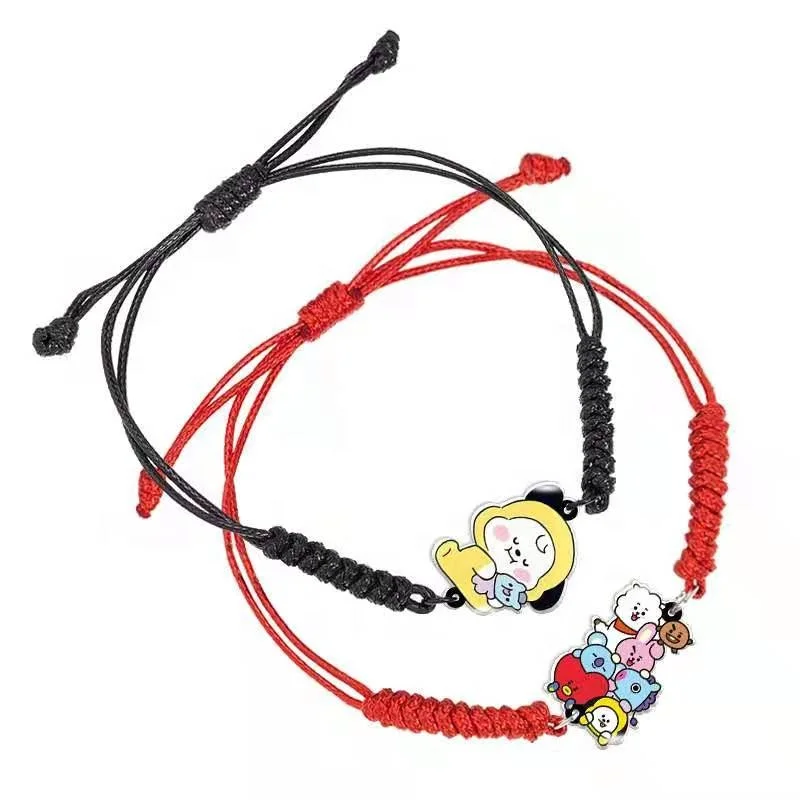 

hot sale bts merchandise bracelet Wholesale Kpop Merchandise BTS BT21 Baby Bracelet Hand Bracelet