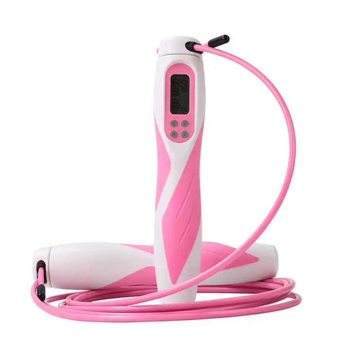 

Hot sale high quality bearing jump skipping rope smart counter multi function body building workout pvc jump rope, Pink,black,grey,yellow