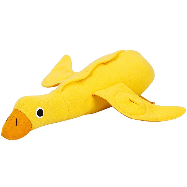 

New design cute durable dog vocal plush toy duck doll training play sniff dog chew toys