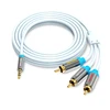 Vention 2.5mm Jack to 3 RCA Cable Metal Shell 1.5m 2m Jack 2.5mm to AV Converter Cable Video Cable For Android TV Box