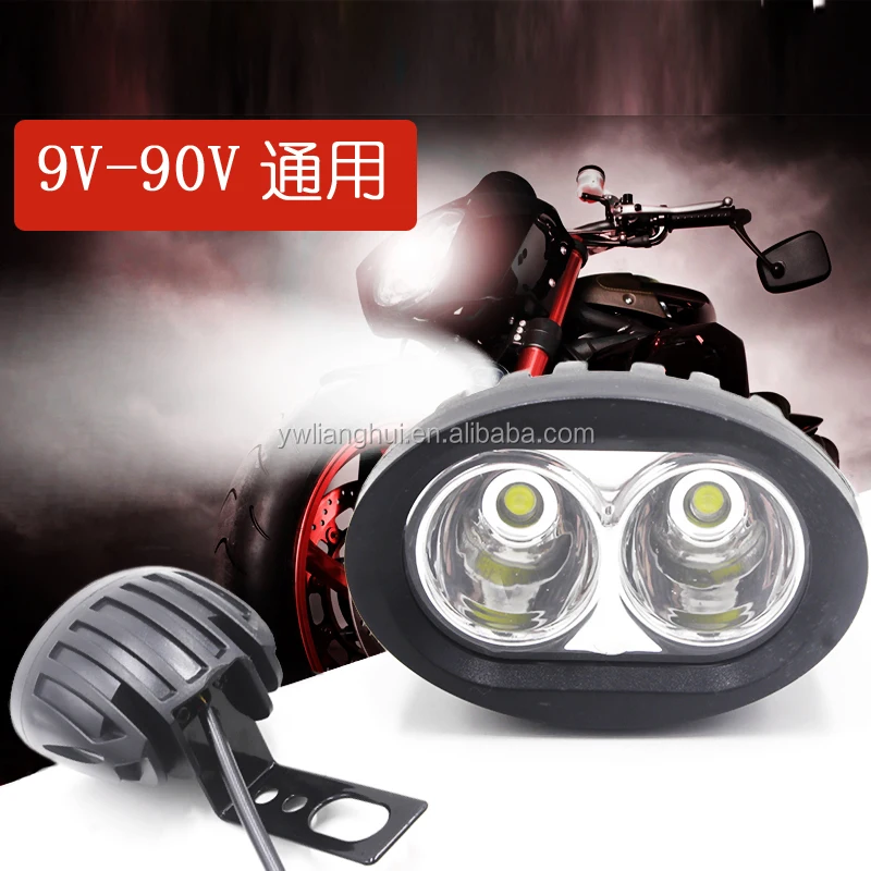 20W Motorcycle LED Headlamp 9-90v Moto Spotlight Motorbike LED Decorative Lamp Fog Spot Headlight