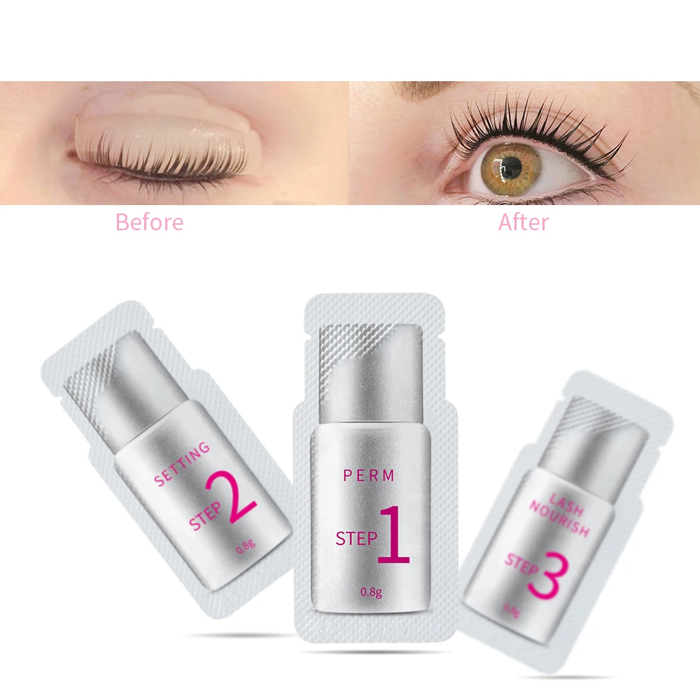 

ICONSIGN sachet lash lifting kit eyelash perm solution lash lift solutions with silver package