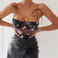 

New Stylish Embroidered Lace One Piece Transparent Bodysuit Lingerie Women