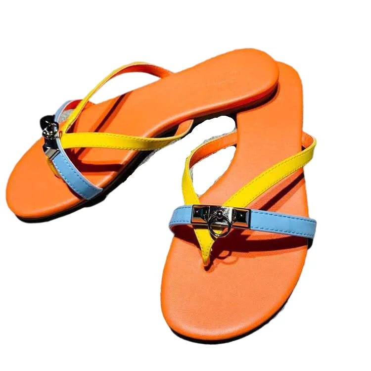 

PU Soles US Hot Selling Mixed Rainbow Colorful Cross Braided Women's Summer Sandals