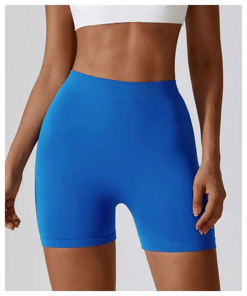 

Custom Logo Fitness Gym Workout Shorts High Waisted V Back Gym Wear Scrunch Butt Workout Yoga Women Biker Shorts
