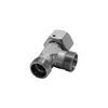Hydraulic pipe fitting metric male adjustable stud end ISO 6149 run tee S series