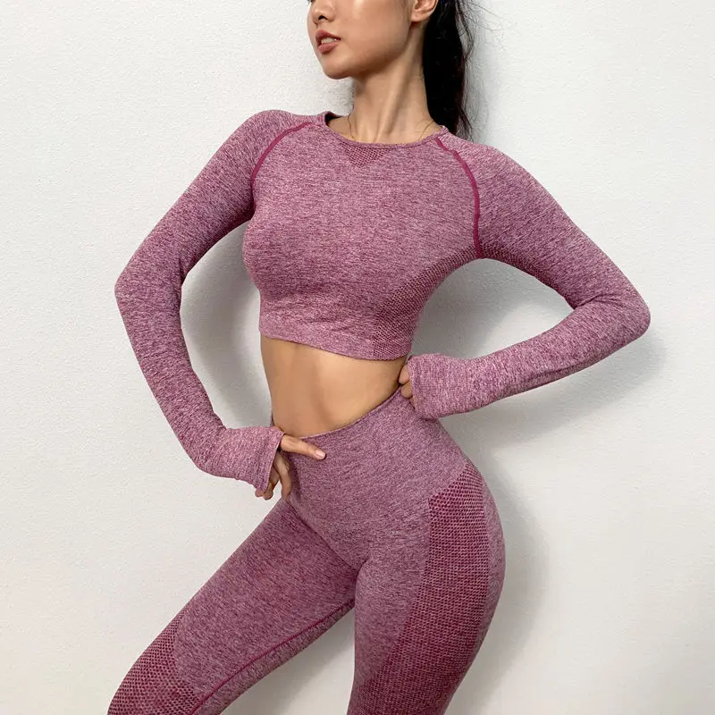 

New Fashion Activewear Women High Elastic 2 Piece Slim Fit Fitness Yoga clothes, Customized colors