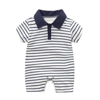 

Mudkingdom Children's Clothing Stores Best Sale Stripe Romper Cheap Baby Boy Clothes