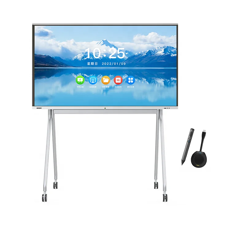 

China Price 65 75 86 98 inch Interactive Flat Panel All In One Touch Interactive Whiteboard Meeting Writing Smart Board