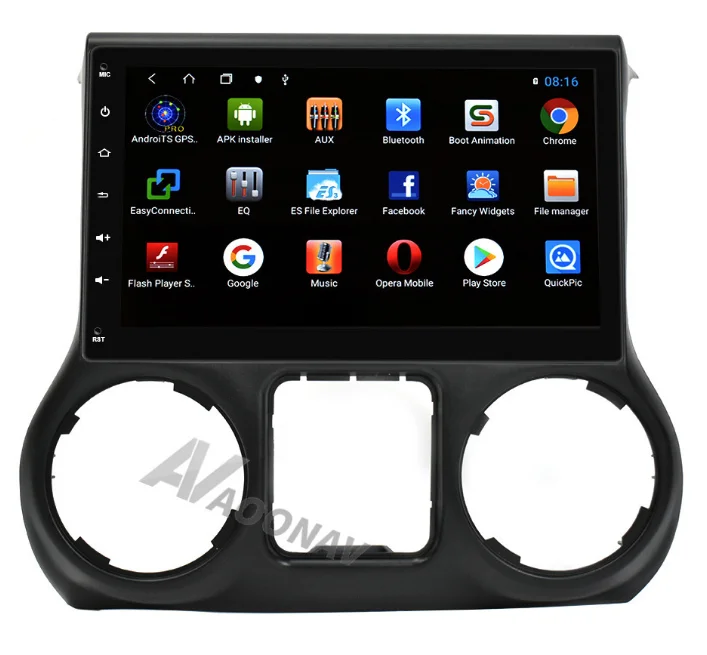 

AOONAV Android 9.0 Car Radio GPS navigation autoradio For Jeep Wrangler 2011-2014 with Recorder Multimedia Head Unit
