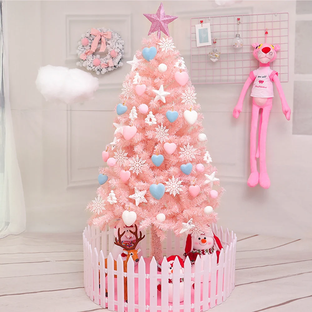 

Newbility 180cm christmas decoration supplies xmas tree ornaments pine trees, Pink christmas tree