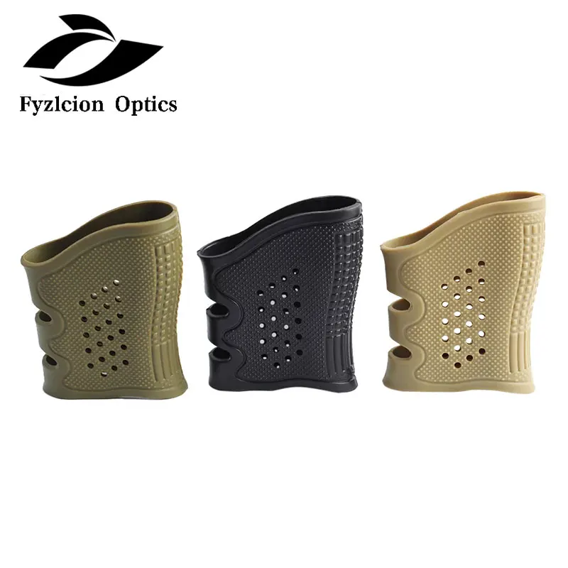 

Tactical Pistol Rubber Grip Anti Slip G for Glock 17 19 20 21 22 23 31 32, Black/tan/green