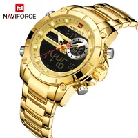 

NAVIFORCE Top Brand Men Watches Fashion Business Quartz Watch Mens Military Chronograph Wristwatch Clock Relogio Masculino 9163