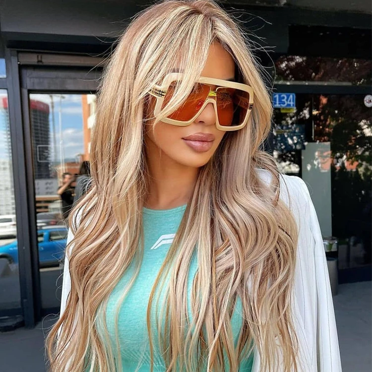 

Kenbo Eyewear Newest Oversized Square Women Man Luxury Famous Brand Sunglasses Classic Big Frame Vintage UV400 Sun Glasses