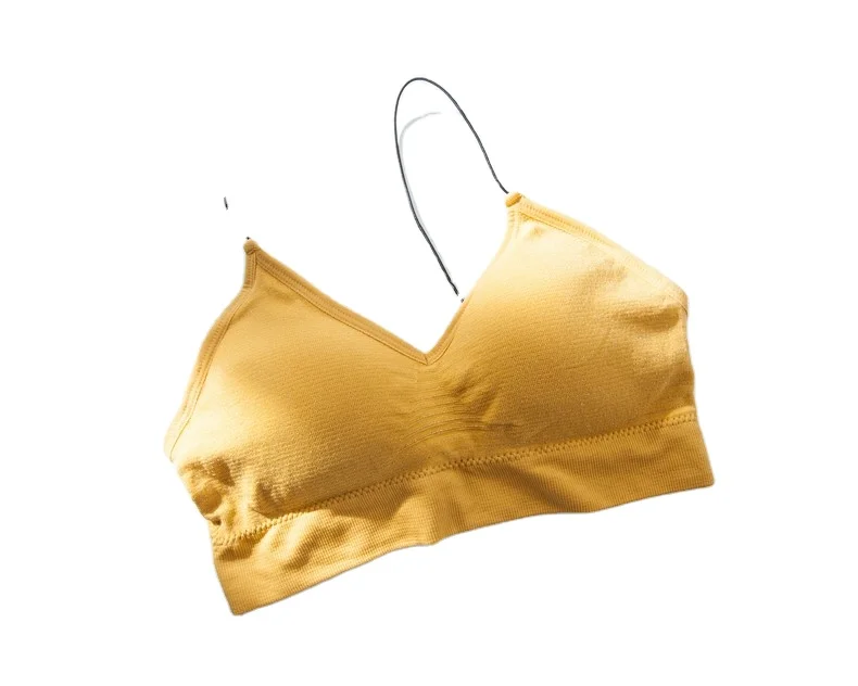 

Women Seamless Beauty Back Fitness Running Sports Bra New Peach Chest Line Yoga Sports Vest