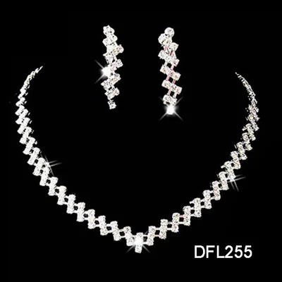

Wedding dress fashion necklace accessories Diamond chain set
