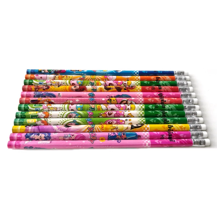 Factory Wood Office School Stationery Standard Filmed HB Black Lead Pencil