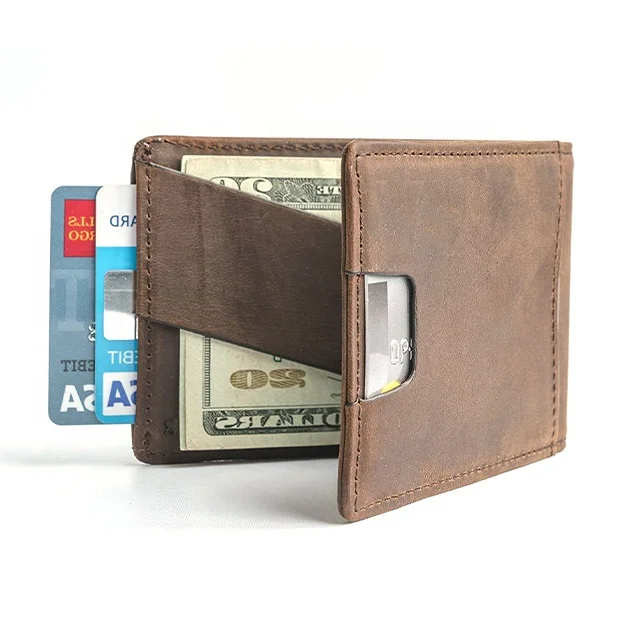 

Slim RFID Blocking Bifold Wallet Minimalist Front Pocket Wallets for Men