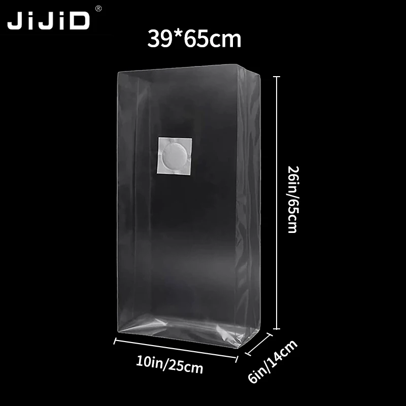 

JIJID 390*650mm Mushroom Grow Bags Extra Strong Large Size Autoclave Bags with Injection Port Mushroom Spawn Bags