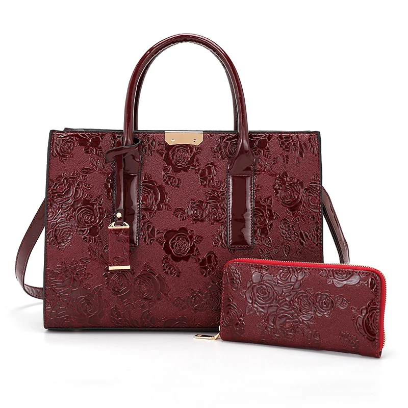 

Wholesale new high quality cheap fashion ladies luxury leather handbag sets