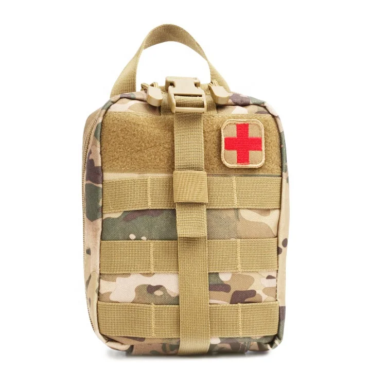 

Tactical MOLLE Rip Away EMT First Aid IFAK Pouch Medical Empty Bag, Multi colored