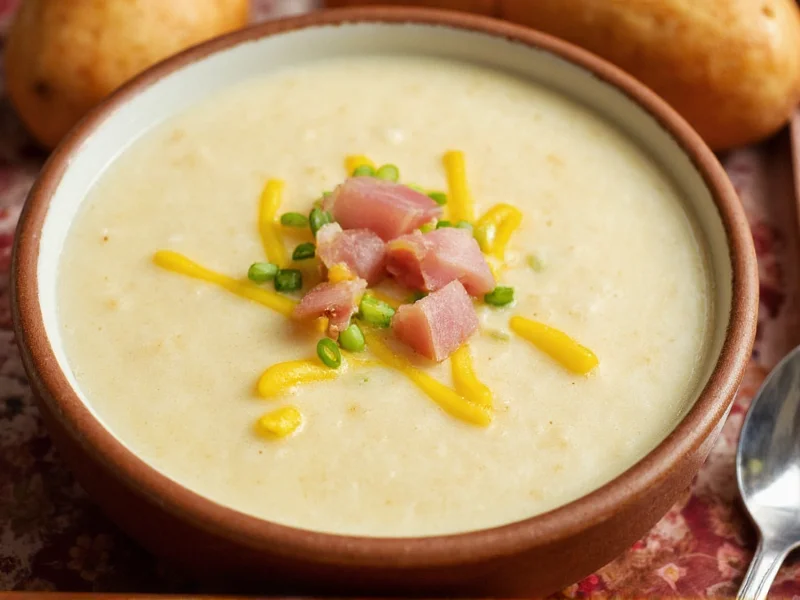 Creamy Potato Soup Recipe with Ham: Ready in 45 Minutes