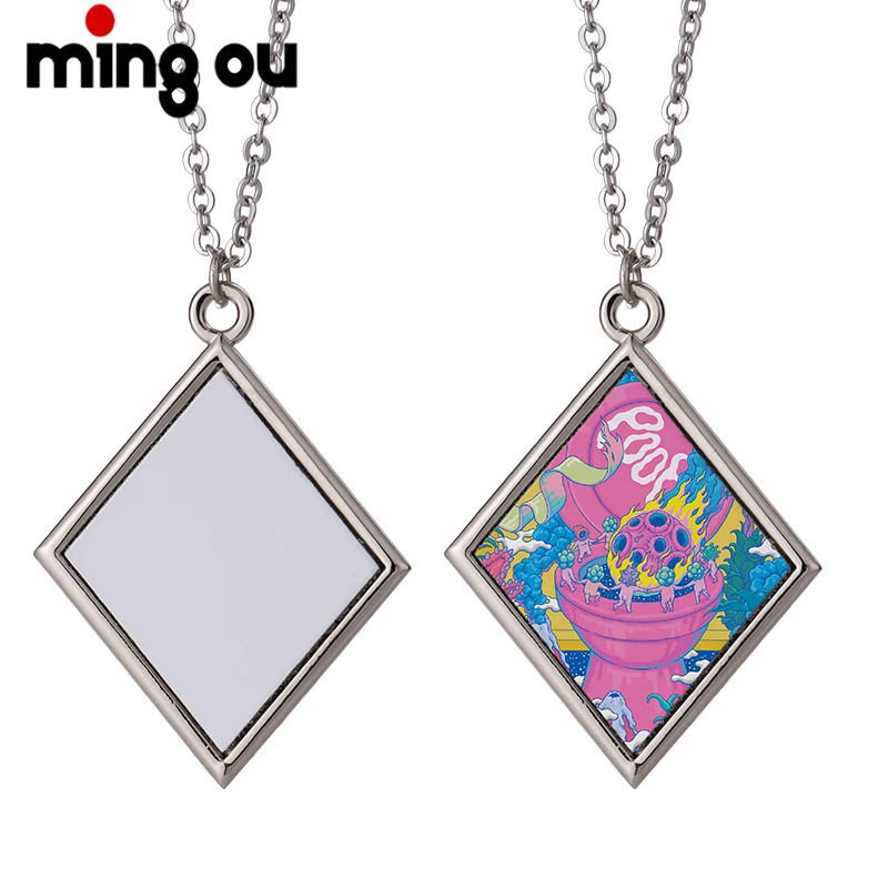 

2022 New Style Jewelry Necklace Sublimation DIY Metal Necklace