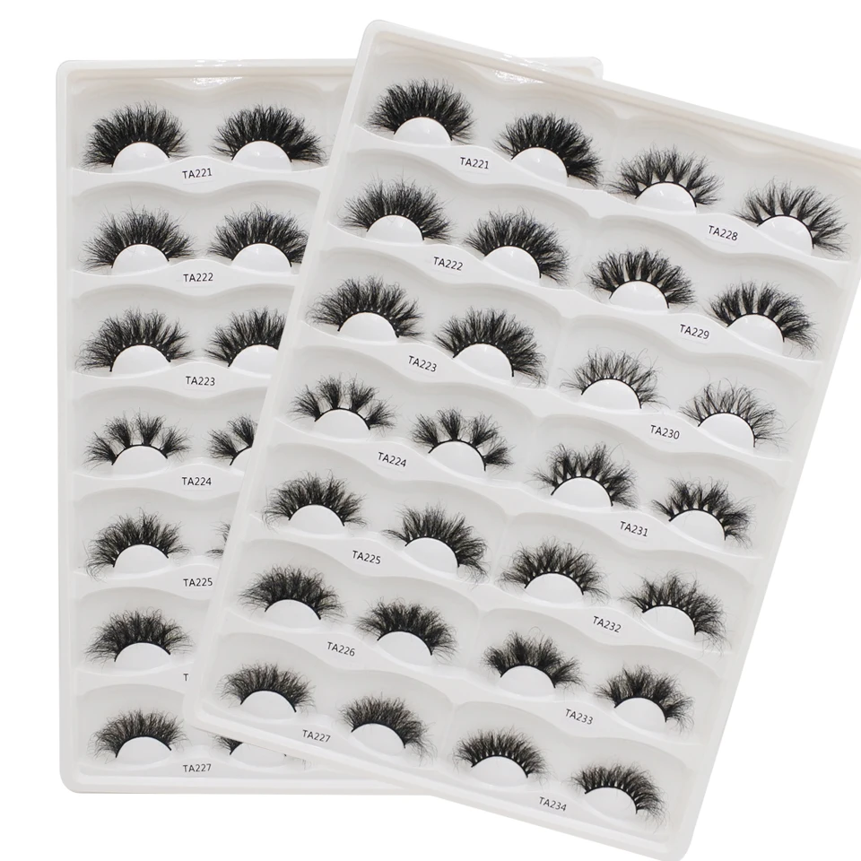 

New Arrival Luxury Eye Lashes with Customized Box OEM 25mm Mink Lashes